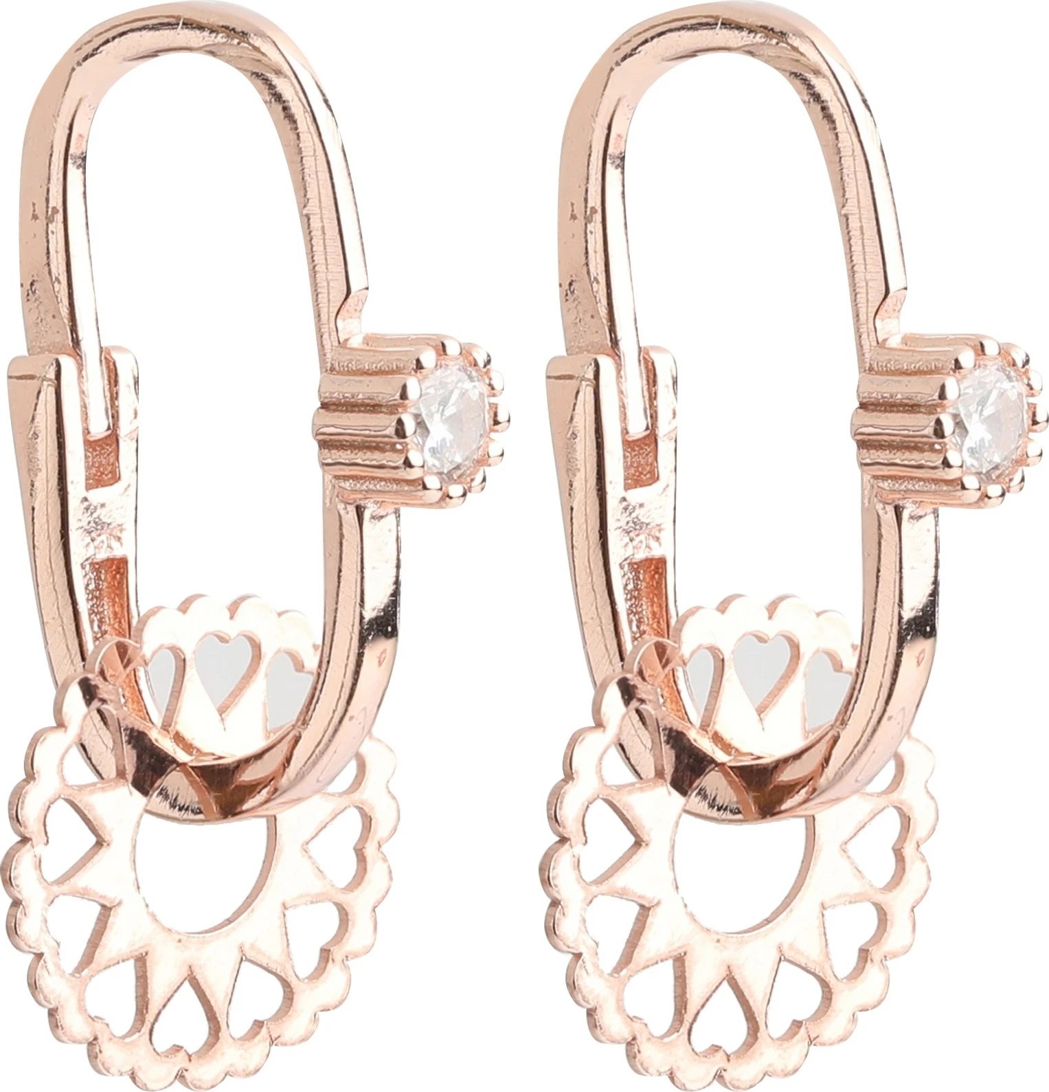 Vathë argjendi Jumeon, NRZ99661, ngjyrë rozë ari dhe e bardhë