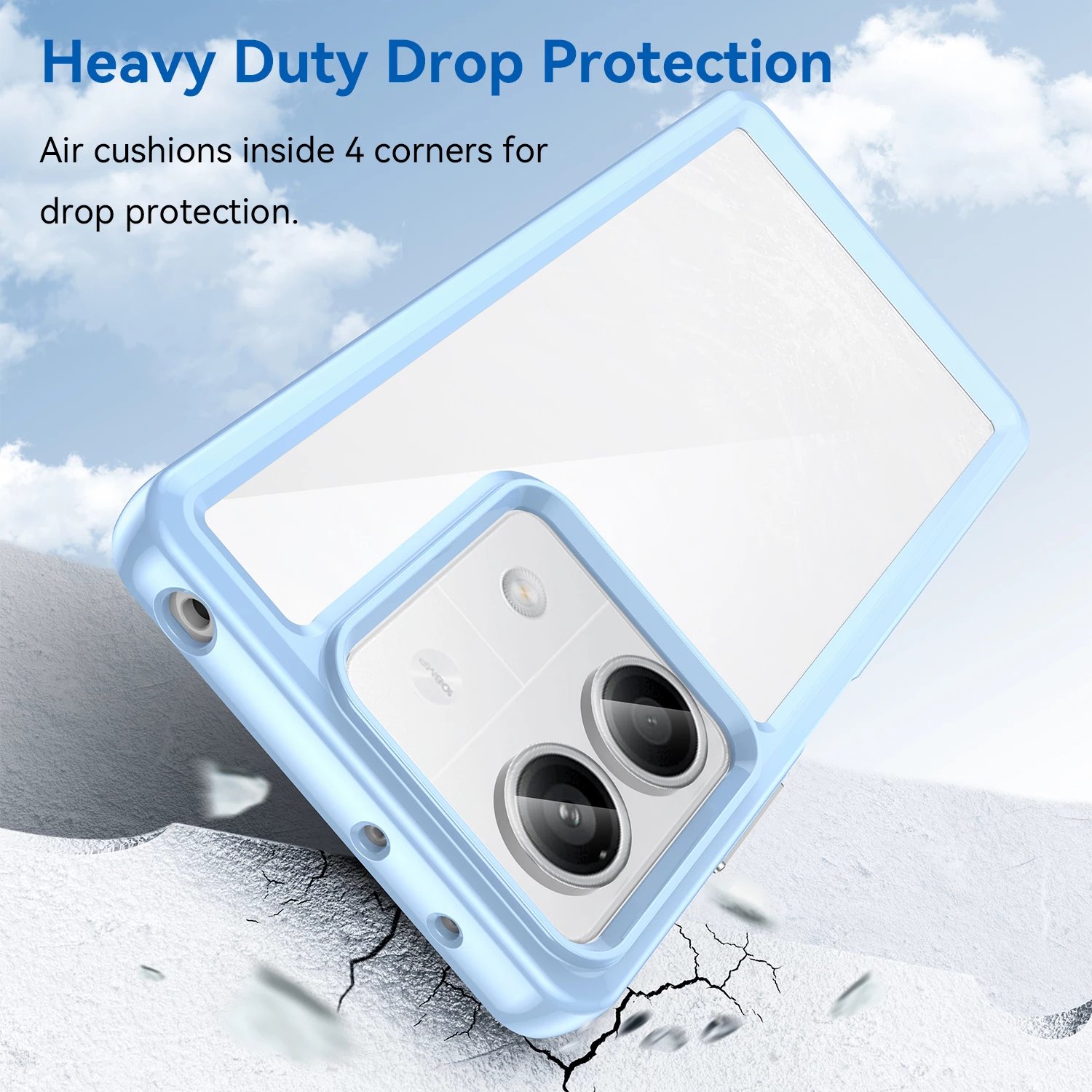 Mbështjellës Hurtel Outer Space Case për Xiaomi Redmi Note 13 5G, kaltër