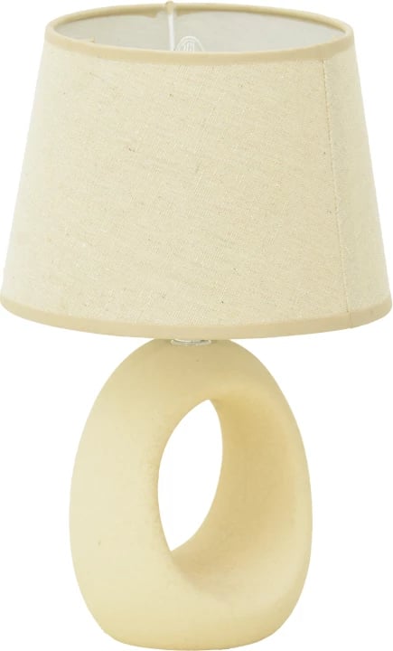 Llambë tavoline Collie, qeramike, abazhuri bezhë, D18x29cm