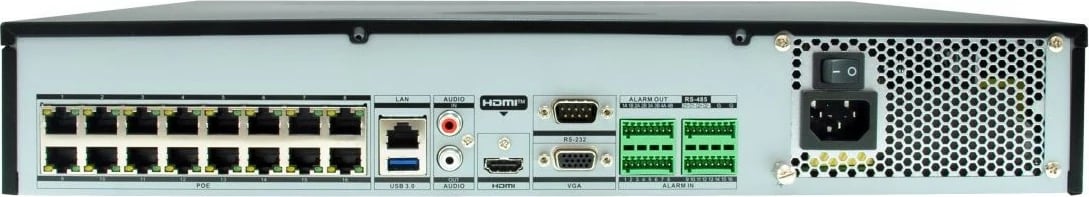 NVR Level One NVR-0411, 32 kanale, PoE, 10TB, zi/gri