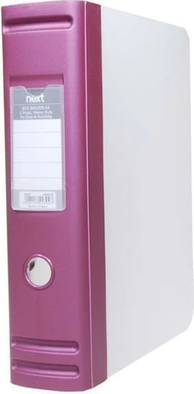 Kuti dosje me 2 unaza NEXT, A4, ngjyrë metalike purpurt