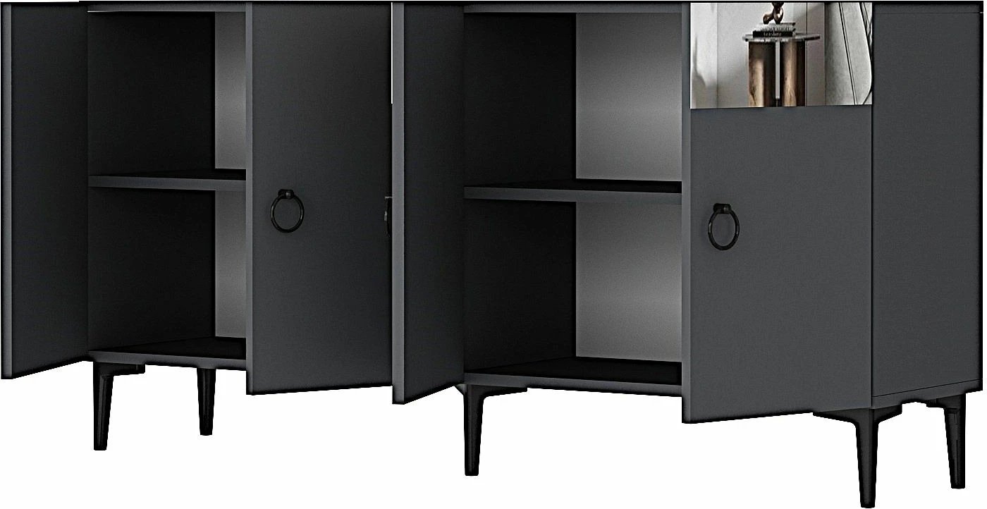 Konsolë Skye Decor, Gama 150, antracit, argjend