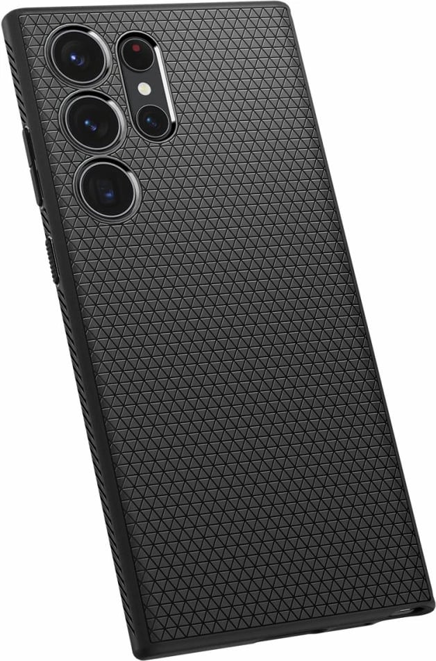 Mbështjellës Spigen Liquid Air për Samsung Galaxy S23 Ultra, Mat i zi