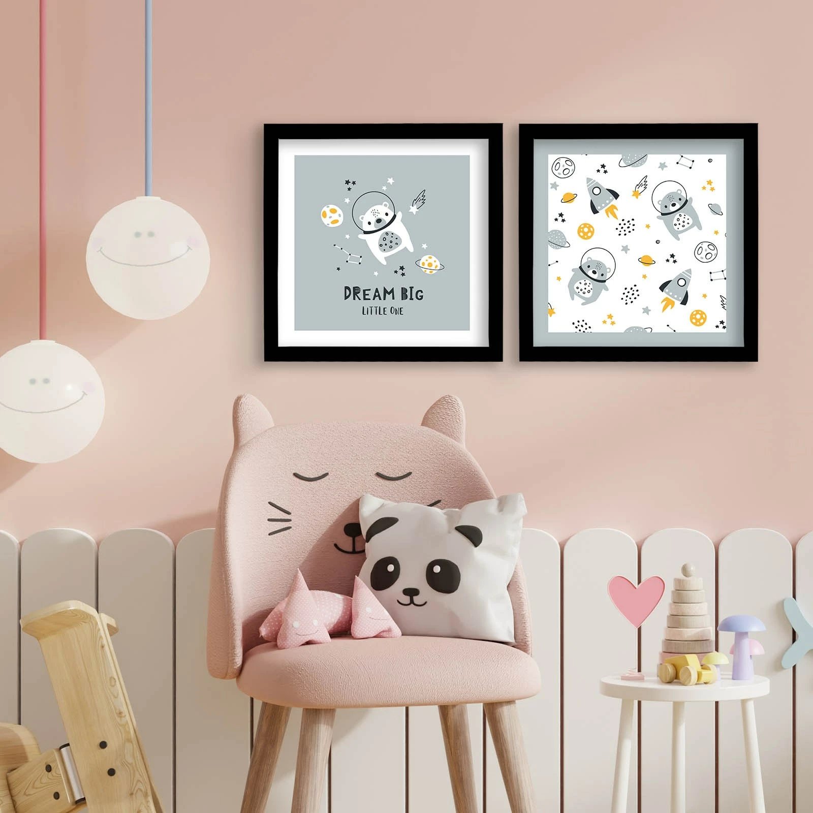 Pikturë dekorative me kornizë MDF (2 copë), Wallity, 2P3333SCT-016