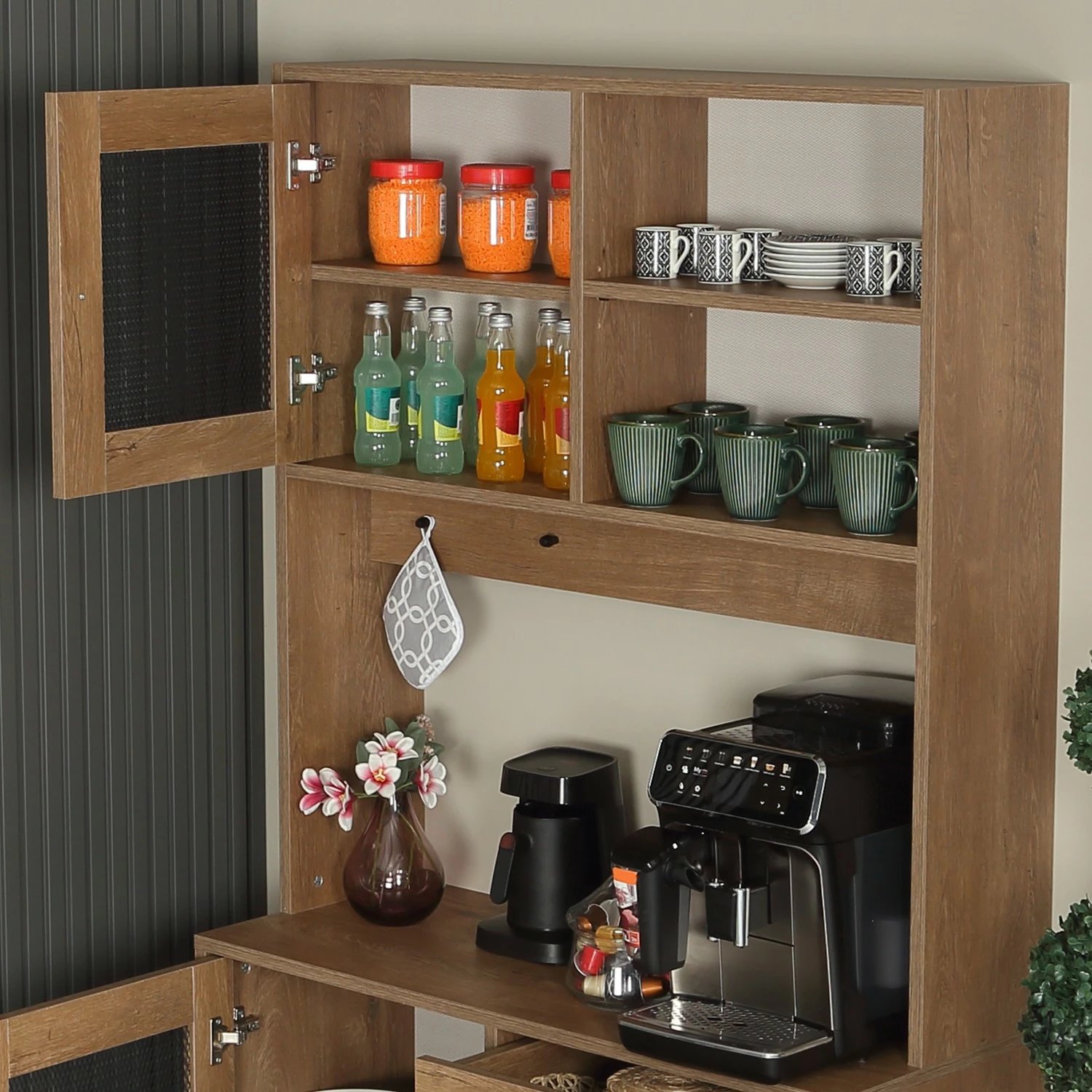 Dollap multifunksional, ngjyrë lisi kaukazian, Grano 96