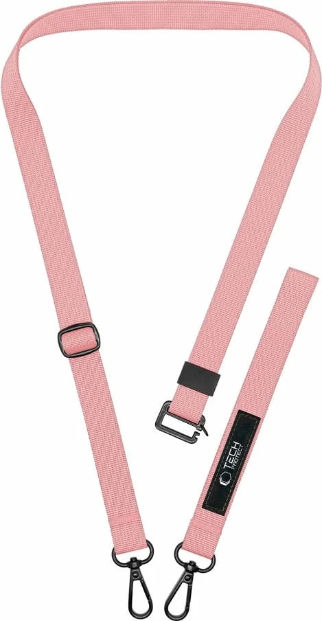 Litar për qafë dhe dorë për celular Tech-Protect C6S Rope Crossbody, rozë, set
