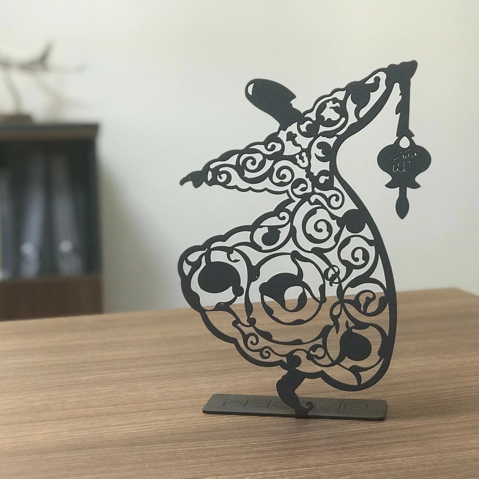Objekt dekorativ prej metali, Semazen Pod, ngjyrë e zezë, Aberto Design, 20x30cm Objekt dekorativ prej metali, Semazen Pod, ngjyrë e zezë, Aberto Design, 20x30cm