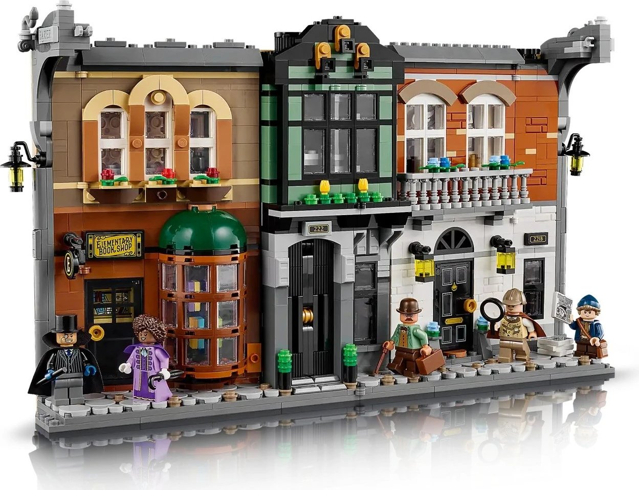 Set LEGO Sherlock Holmes Book nook, ICONS 10351, 5 minifigura
