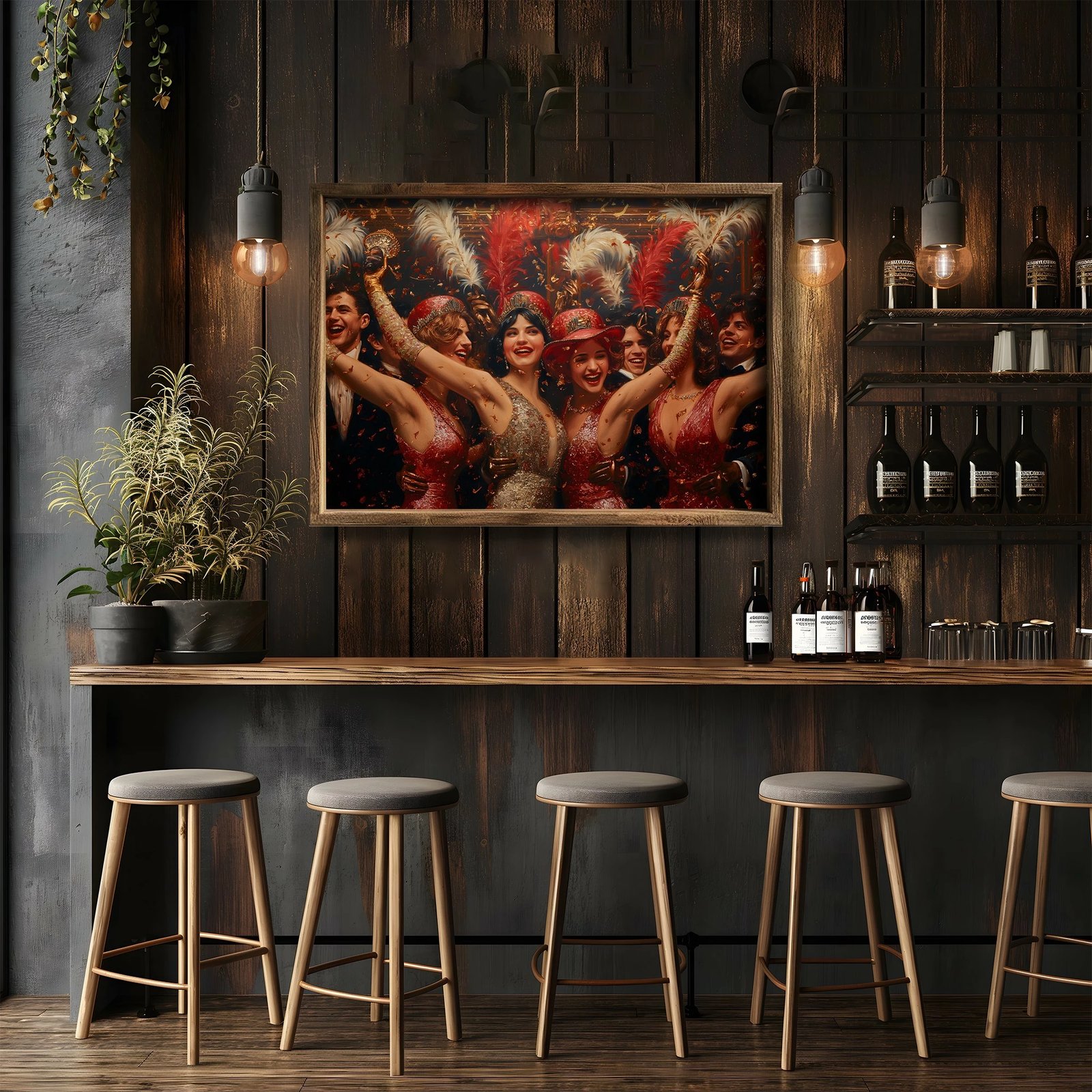 Pikturë dekorative me kornizë MDF, shumëngjyrëshe, Wallity GE134-L, 35x47x3.5cm