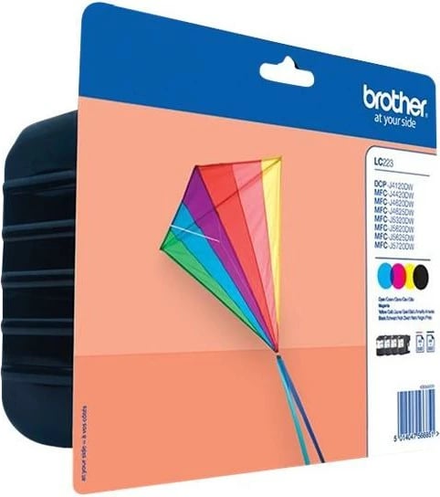 Kartush boje, Brother, LC223VAL, origjinal, CMYK, paketë 4