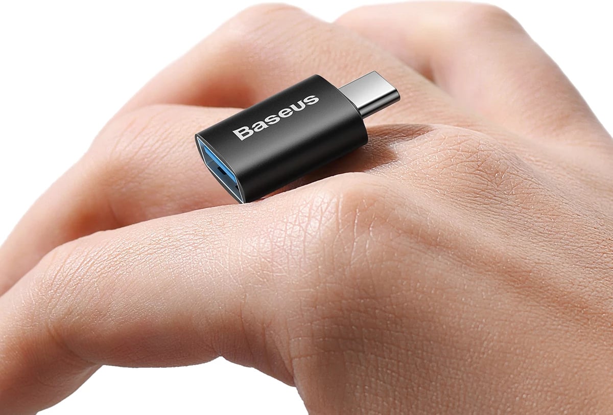 Adapter USB-C në USB-A Baseus Ingenuity Series, 10Gb/s, i zi Adapter USB-C në USB-A Baseus Ingenuity Series, 10Gb/s, i zi