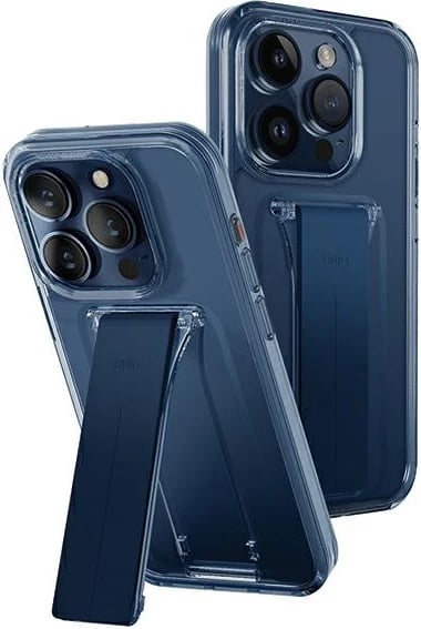 Mbështjellës UNIQ Heldro Mount me stand, për iPhone 15 Pro 6.1", blu