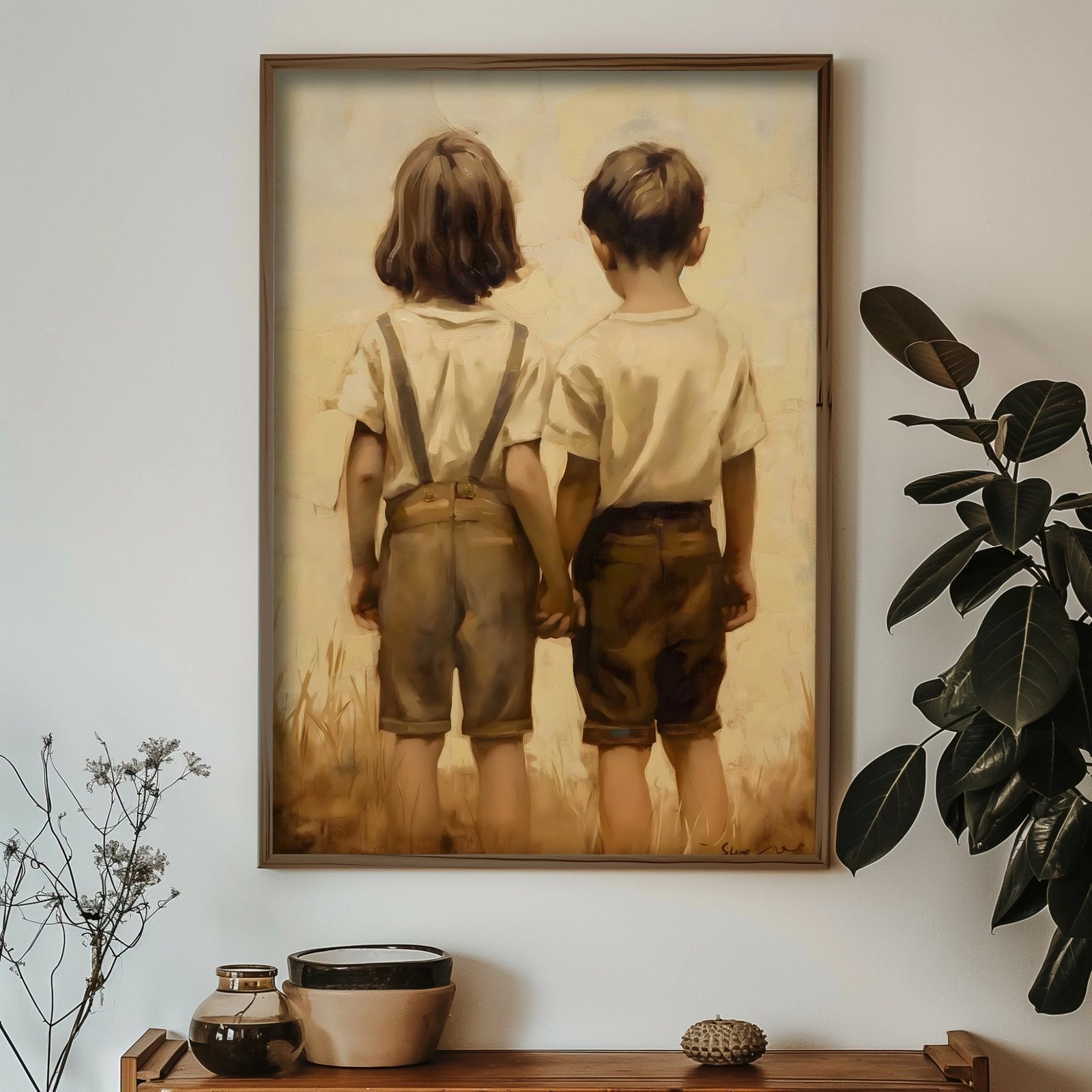 Pikturë dekorative me kornizë MDF, Wallity, GE232-L, shumëngjyrëshe, 35x47x3.5cm