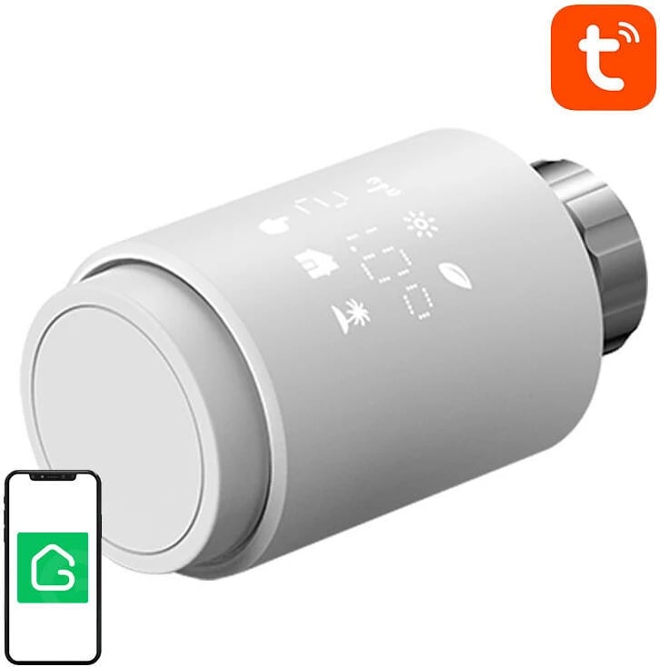 Valvul termostatike smart Gosund STR1 me Bluetooth, e bardhë