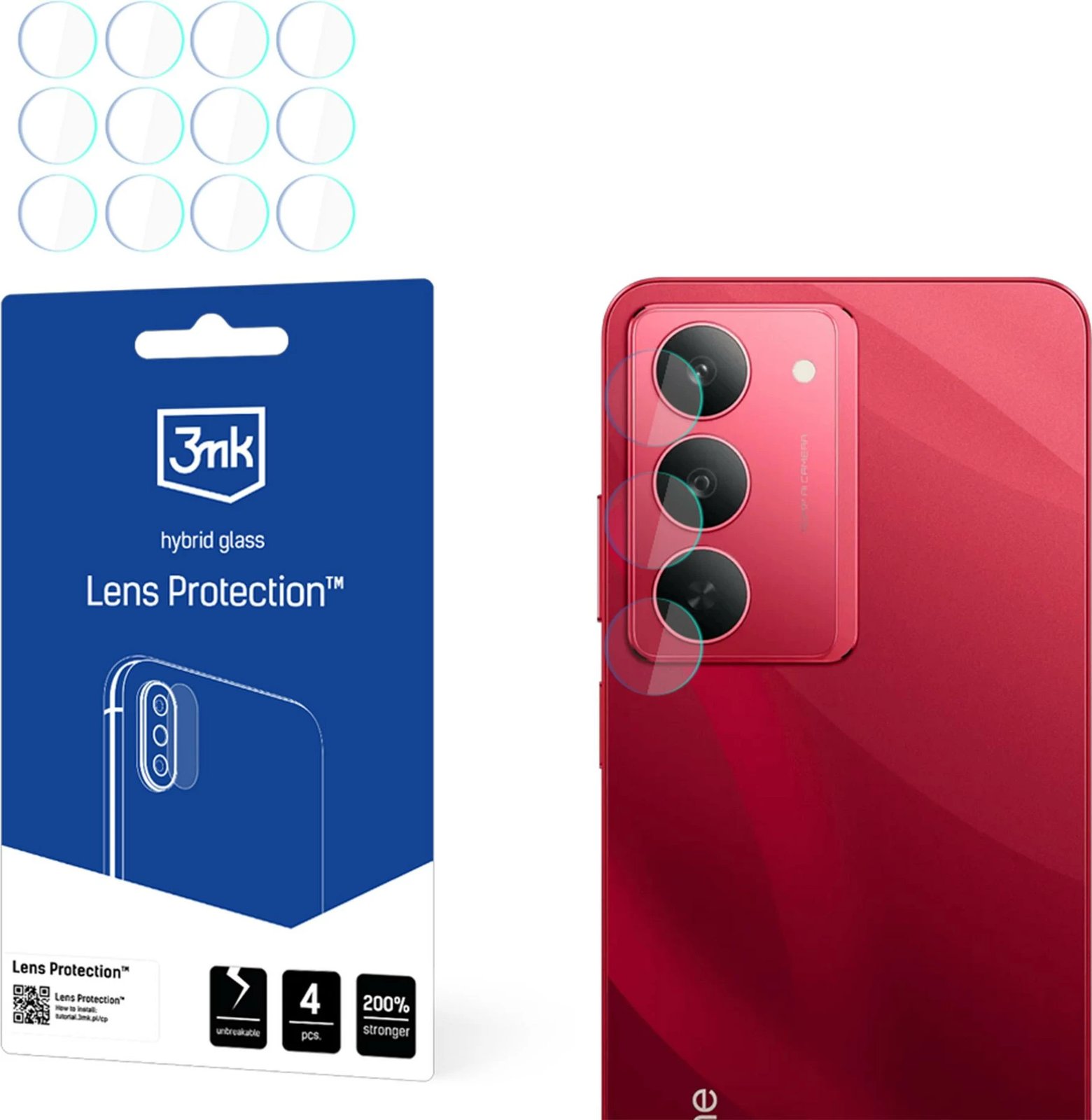 Mbrojtës xhami për kamera, 3mk Protection, për Realme 14x
