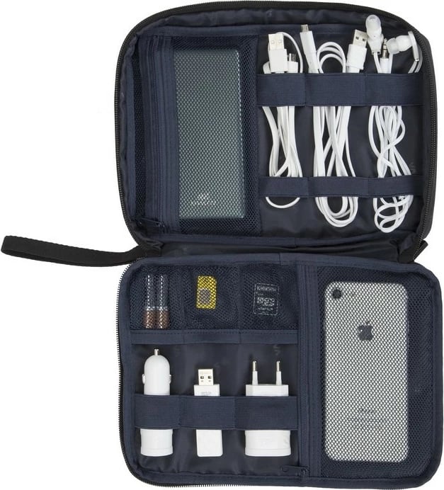 Organizator udhëtimi RIVACASE Biscayne 12 inch, i zi