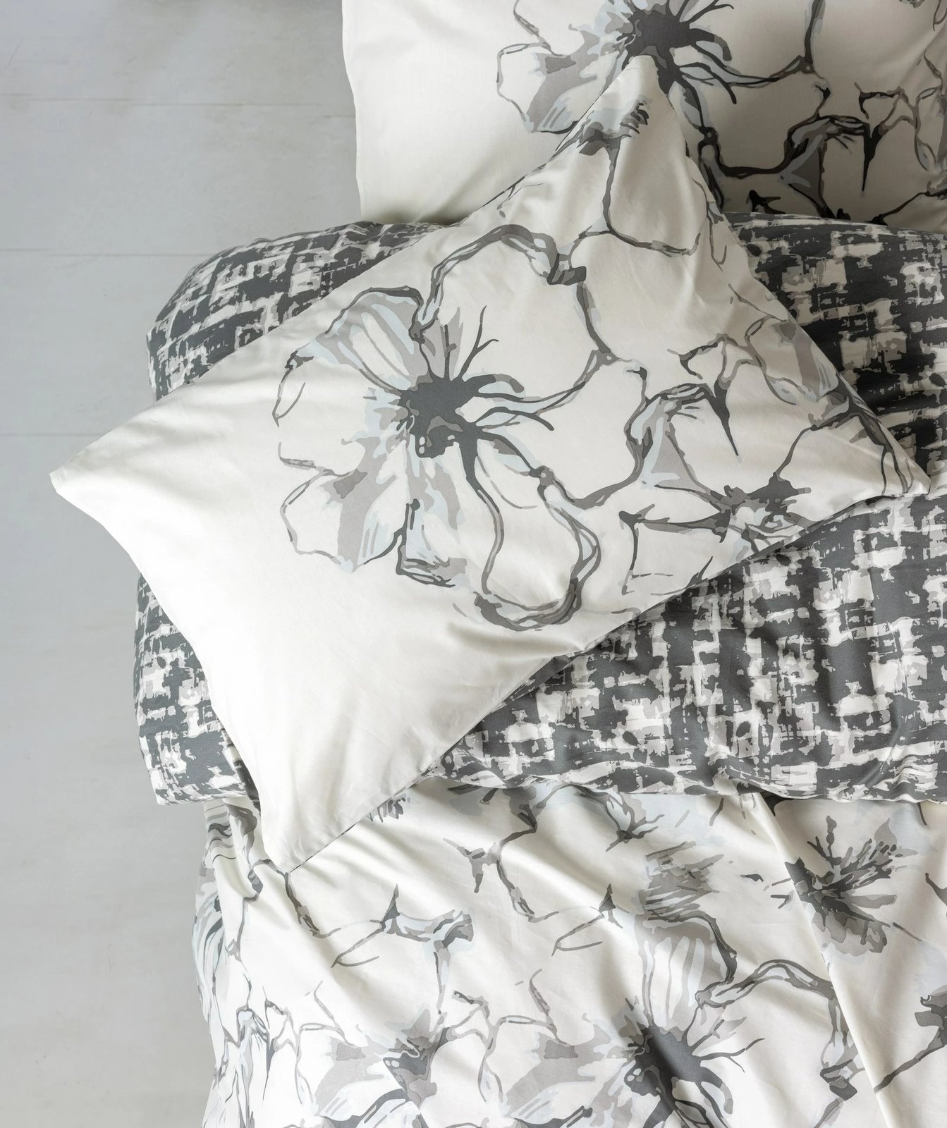 Set mbulesë jorgan për teke XXL, ngjyrë antracit, L'essentiel, Hilaris