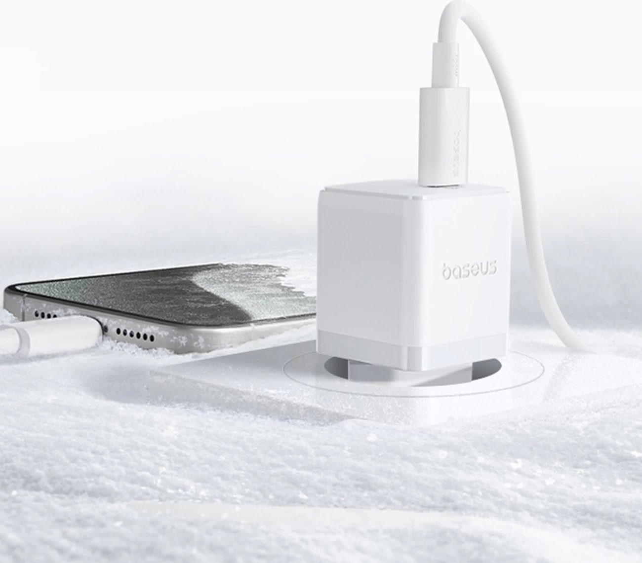 Karikues muri Baseus Palm 20W, USB-C, i bardhë