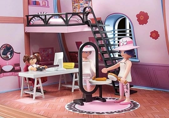 Set lodrash Playmobil Miraculum Attic Marinette 71334, 73 pjesë
