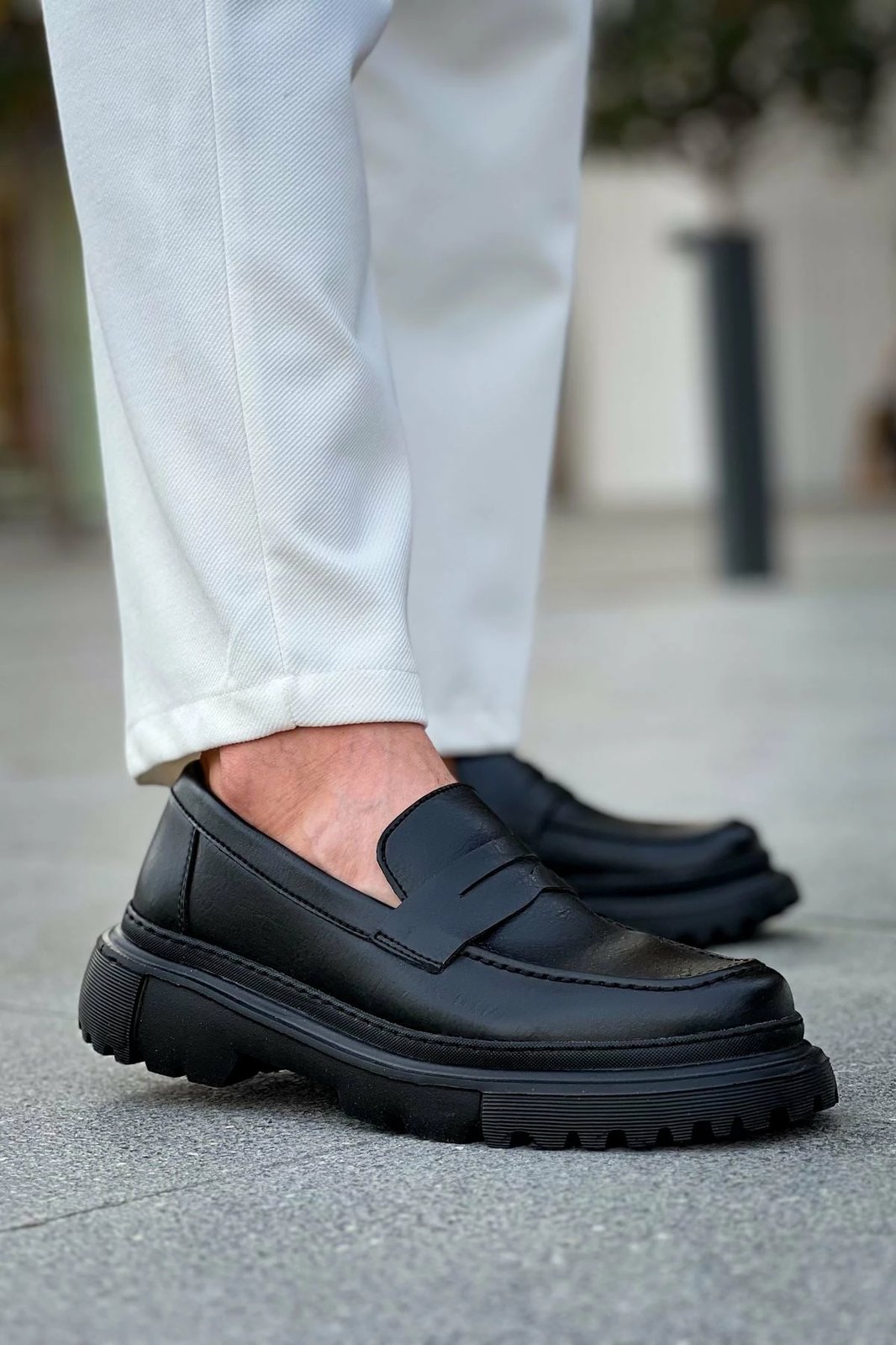 Këpucë për meshkuj, Chekich 2417 FST Black Men Loafer