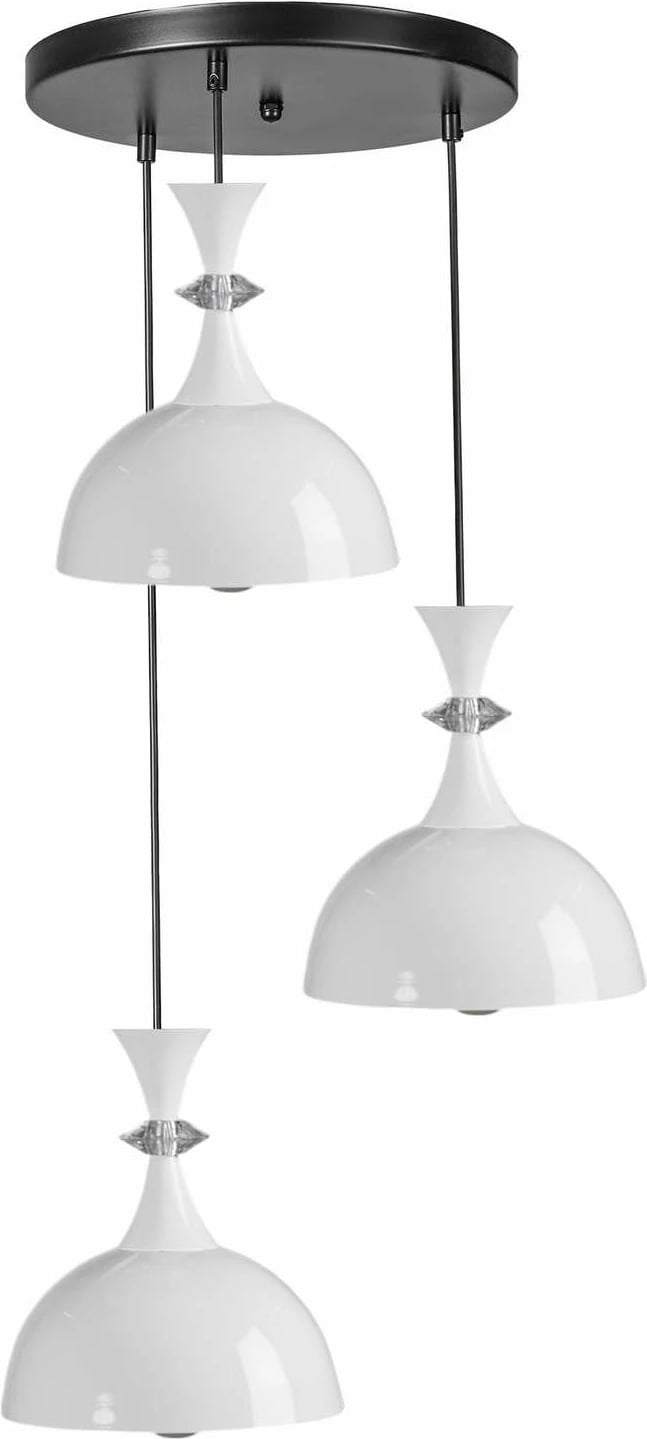 Llambë tavani Opviq, 9022-3, metalike, e bardhë dhe e zezë