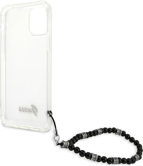 Mbështjellës Guess GUHCP12LKPSBK për iPhone 12 Pro Max 6.7", Transparent, me varëse Black Pearl Mbështjellës Guess GUHCP12LKPSBK për iPhone 12 Pro Max 6.7", Transparent, me varëse Black Pearl