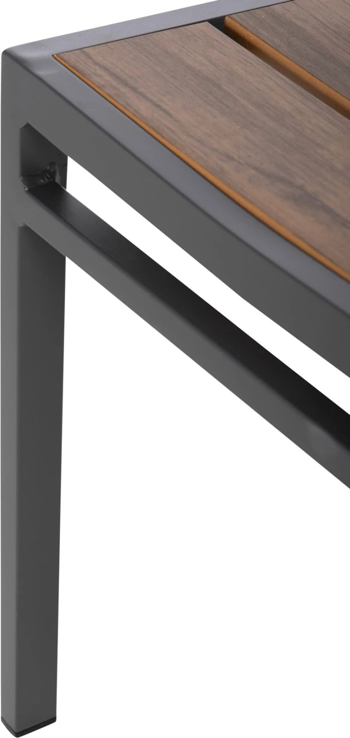 Karrige alumini SAGA FH6063.02 gri e errët me polywood 46x52x86H cm