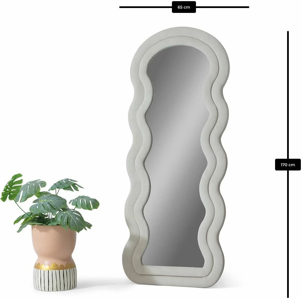 Pasqyrë e gjatë Cheval, Skye Decor, krem