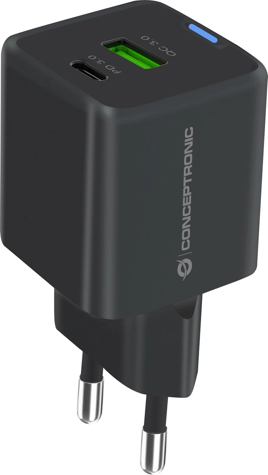 Karikues Conceptronic 2Port GaN USB-C/USB-A 20W PD3.0/QC3.0 i zi