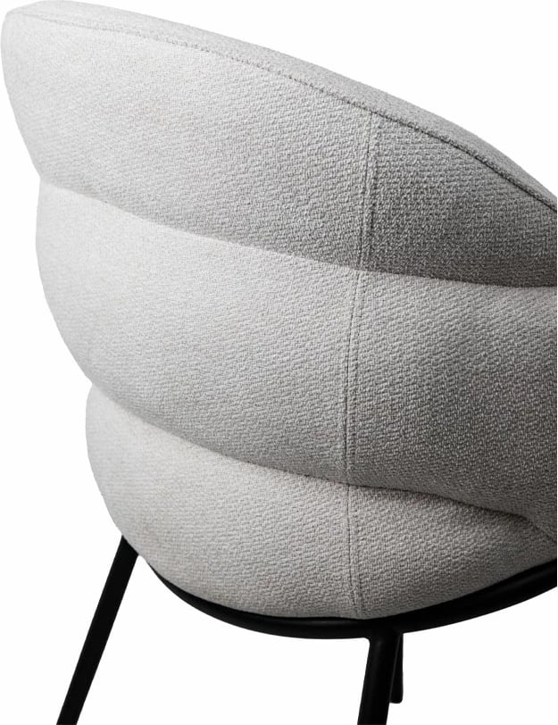 Karrige me mbështetëse krahësh Carmen, krem, 59x60.5x83.5