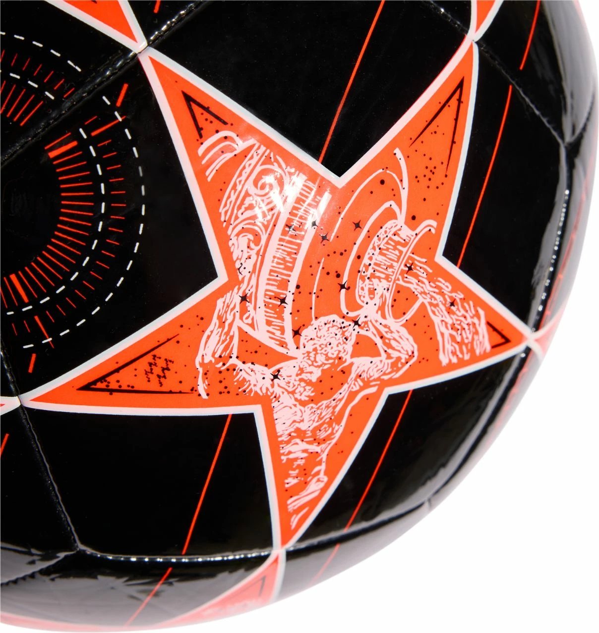 Top futbolli adidas për meshkuj, zi-portokalli