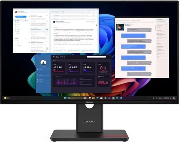 monitor Lenovo ThinkVision T27UD-40 T27UD40 27" LCD i rrafshët, seri T, zezë/ari