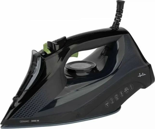 Hekur me avull JATA JEPL2401 3000W, bazë qeramike, avull vertikal, depo 450ml, 20–25 g/min, e zezë