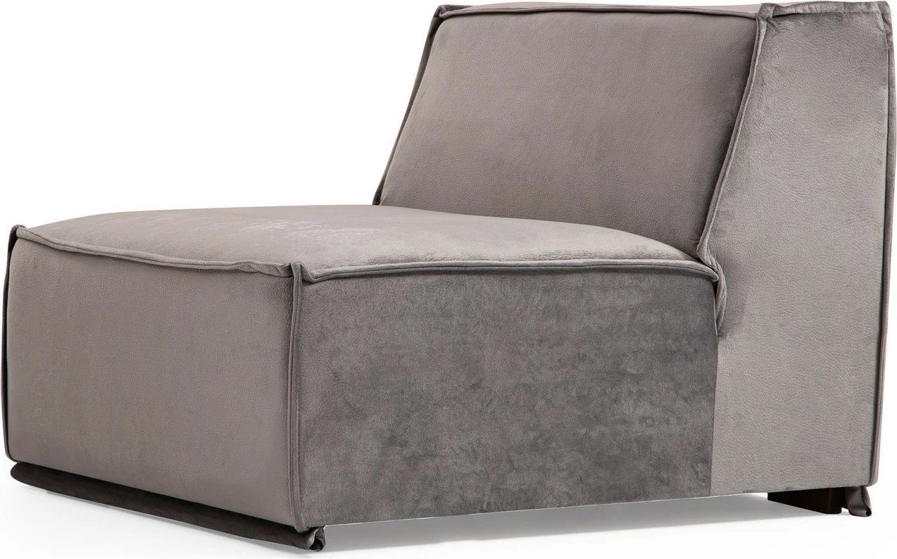 Kënd-sofë Atelier del Sofa, Lego Corner 3 (L1-O1-C-O1-1R), ngjyrë gri