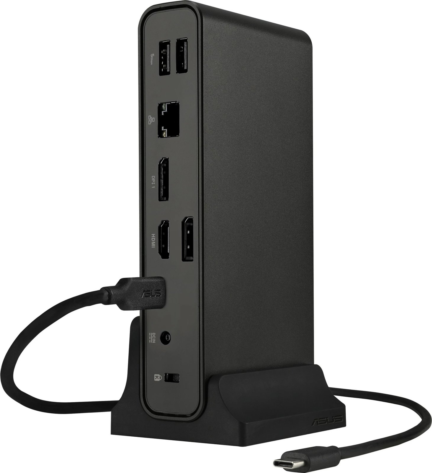 Docking station ASUS DC301, 3 ekrane, USB-C, e zezë
