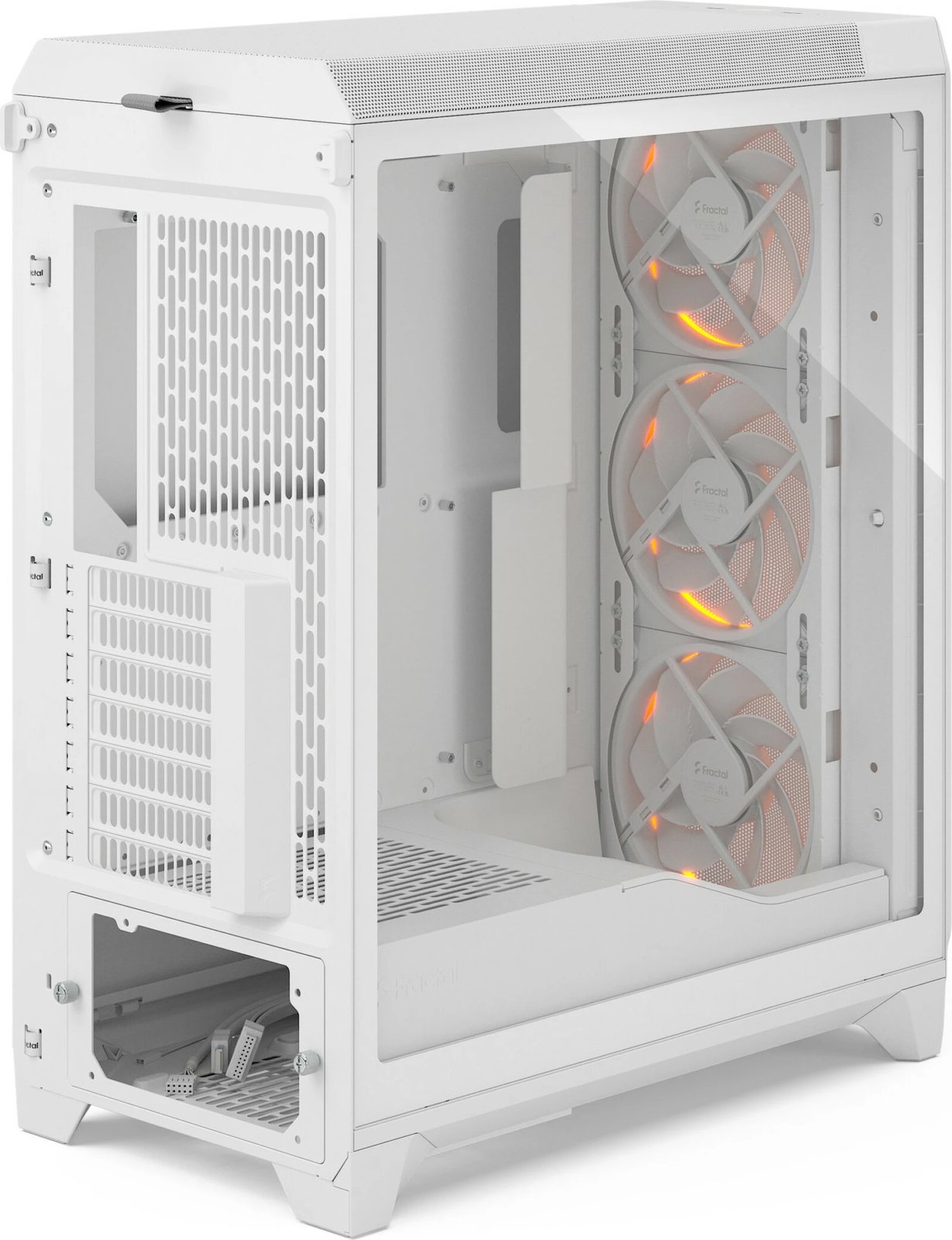 Kasë Fractal Design Meshify 3, midi tower, RGB, xham i temperuar, e bardhë