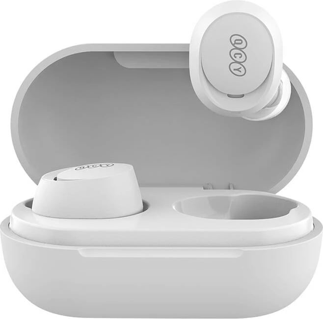 Kufje TWS QCY T27, Bluetooth 5.3, ANC, IPX4, të bardha