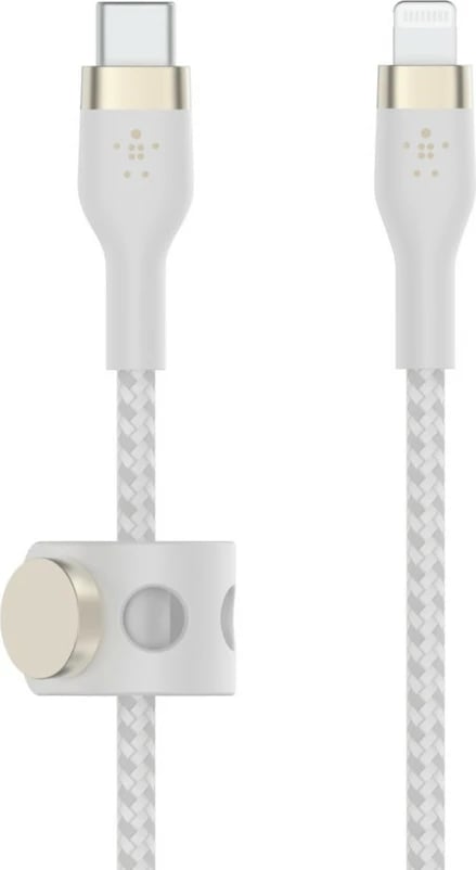 Kabëll Belkin CAA011BT2MWH, 2 m, USB C/Lightning, Bardhë