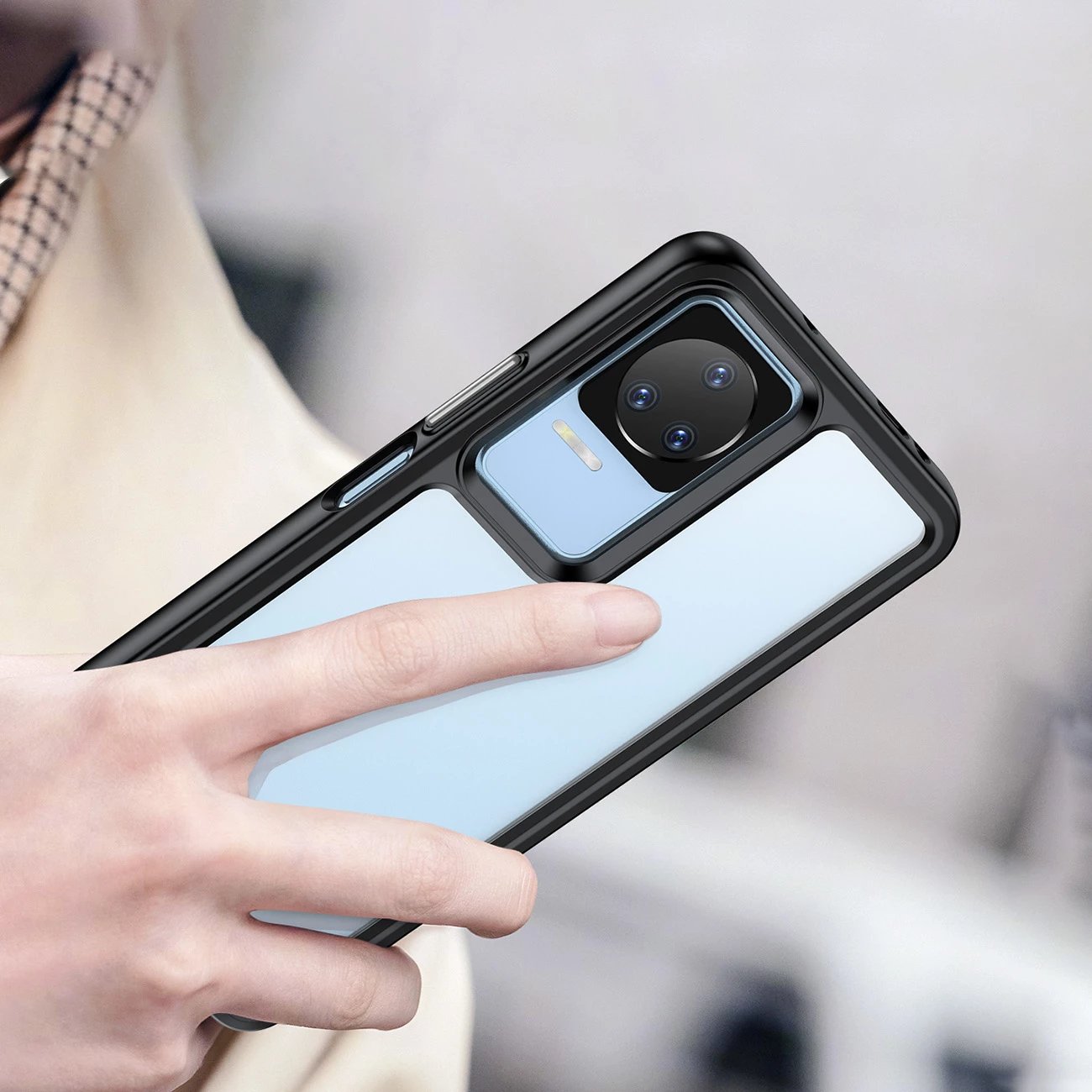 Mbështjellës Hurtel Outer Space Case për Xiaomi Poco F4 5G, kaltër
