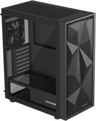 Kasë Natec Genesis Diaxid 605F, Midi Tower, ATX, USB-C, e zezë Kasë Natec Genesis Diaxid 605F, Midi Tower, ATX, USB-C, e zezë