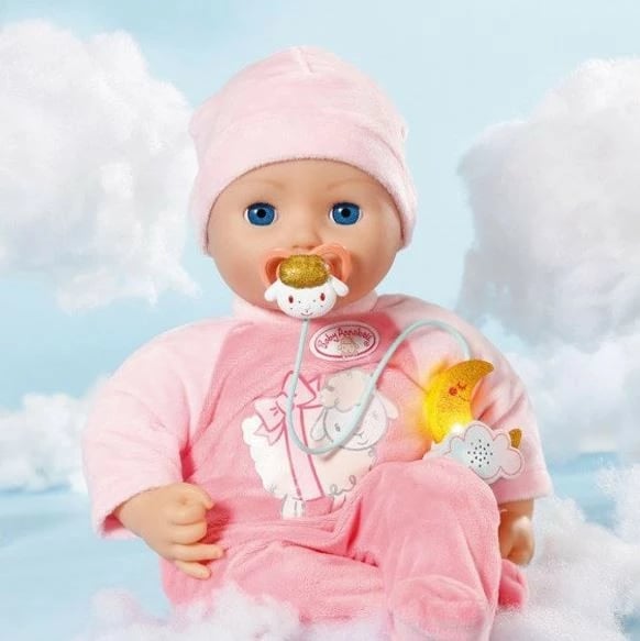 Biberon lodër Baby Annabell Zapf 704219-116721, me muzikë, ari/rozë/e bardhë