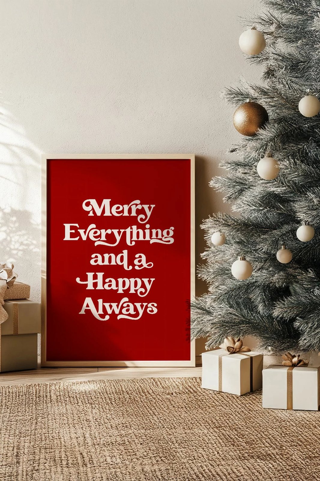 Pikturë dekorative me kornizë, shumëngjyrëshe, Wallity, Nwyearsngmdl95, 33x48cm