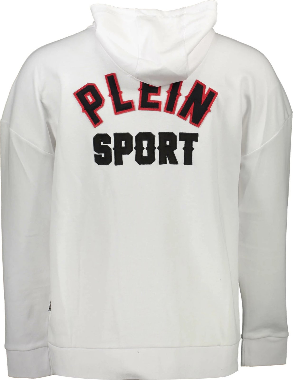 Duks për meshkuj Plein Sport me zip, të bardhë