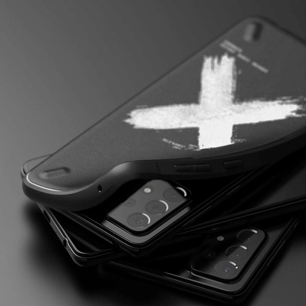 Mbështjellës Ringke Onyx Design për Samsung Galaxy A72, TPU, i zi (Paint)