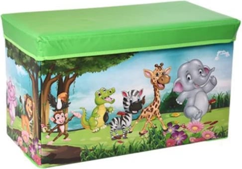Kuti ruajtëse pëlhure NEXT "zoo" H35x60x30cm, Jeshile