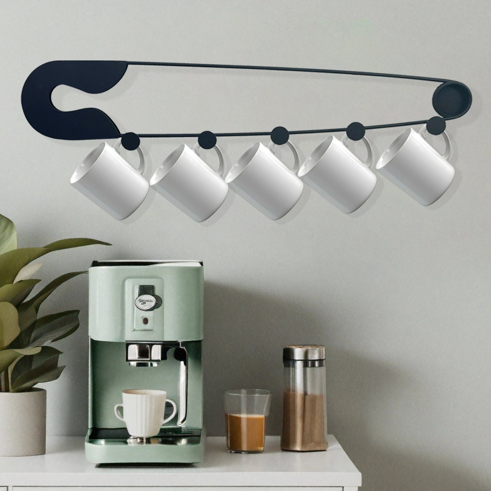 Varëse muri prej metali, Wallity, Devran, shumëngjyrëshe, 60x11cm