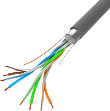 Kabllo rrjeti Lanberg CAT 5e, 305m, FTP, Gri