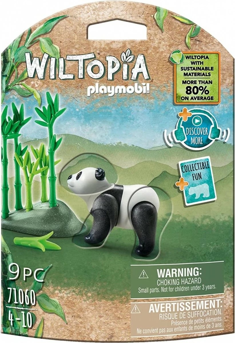 Set figurash Playmobil Wiltopia 71060 panda, 9 copë