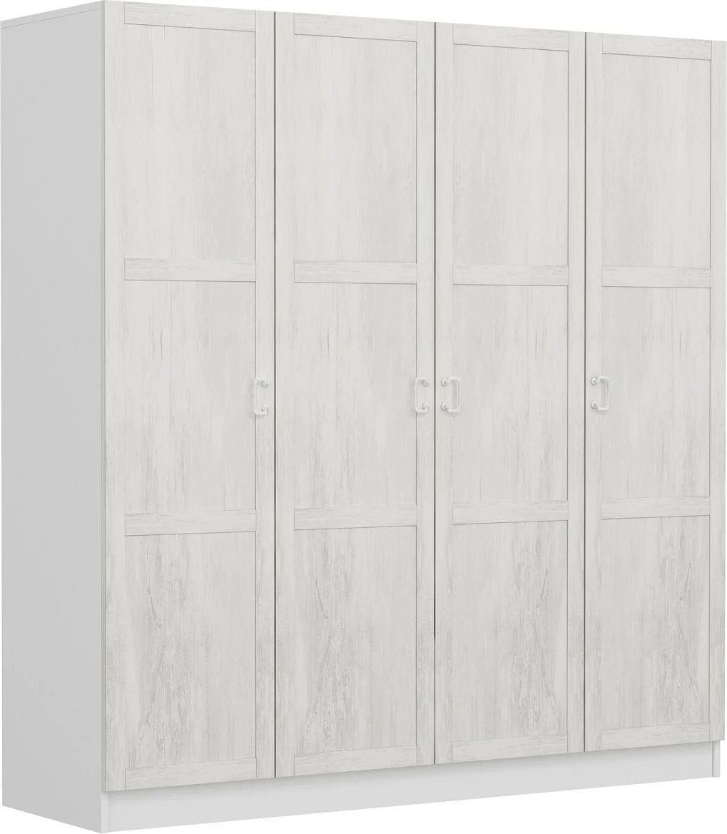 Dollap Skye Decor, ngjyrë e bardhë, 180x190x52cm