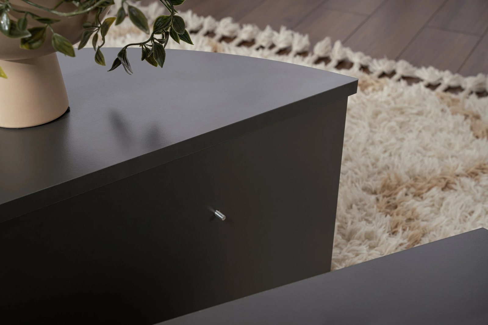 Tavolinë kafeje Nordure, Orion, ngjyrë antracit